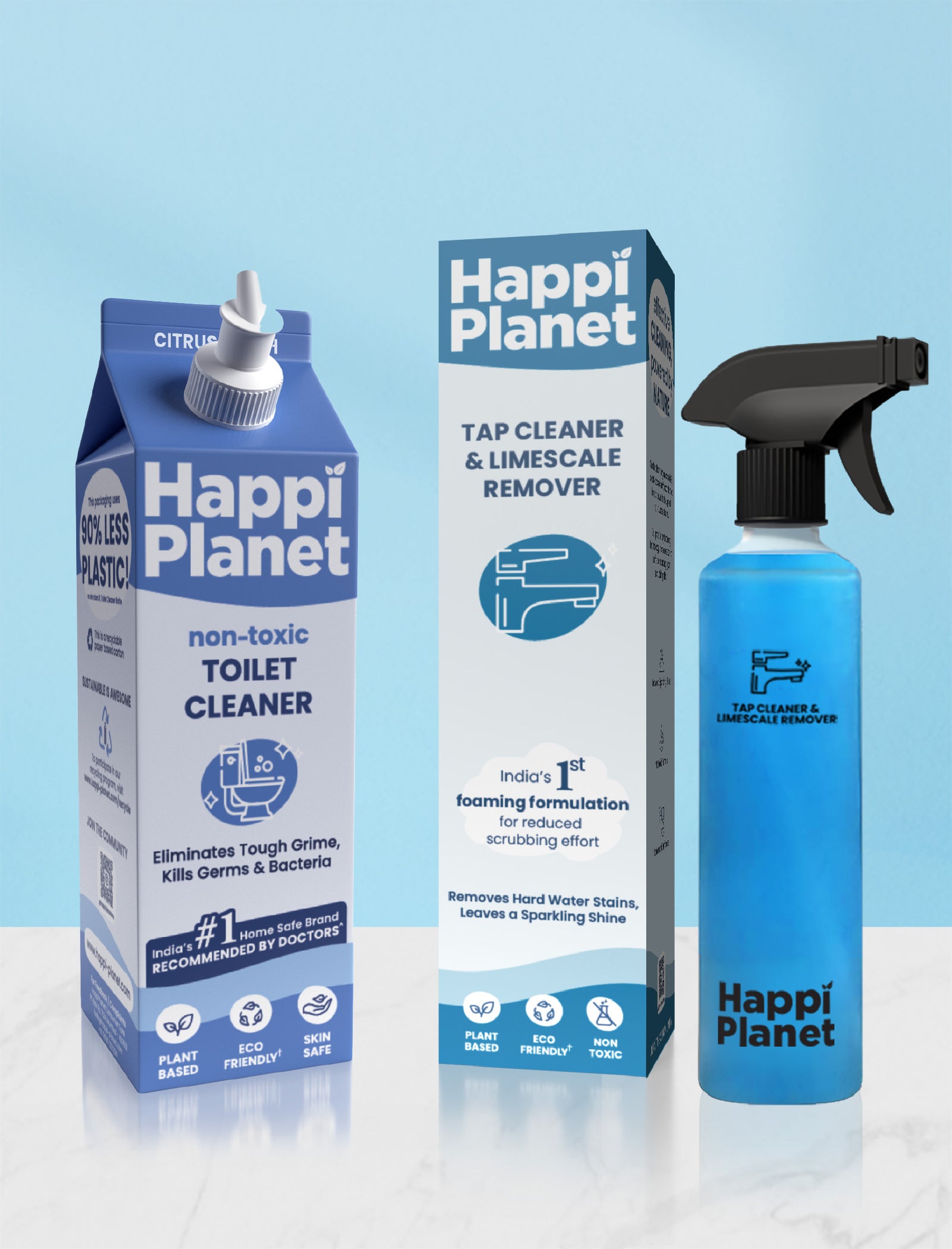 Tap Cleaner & Organic Toilet Cleaner Combo