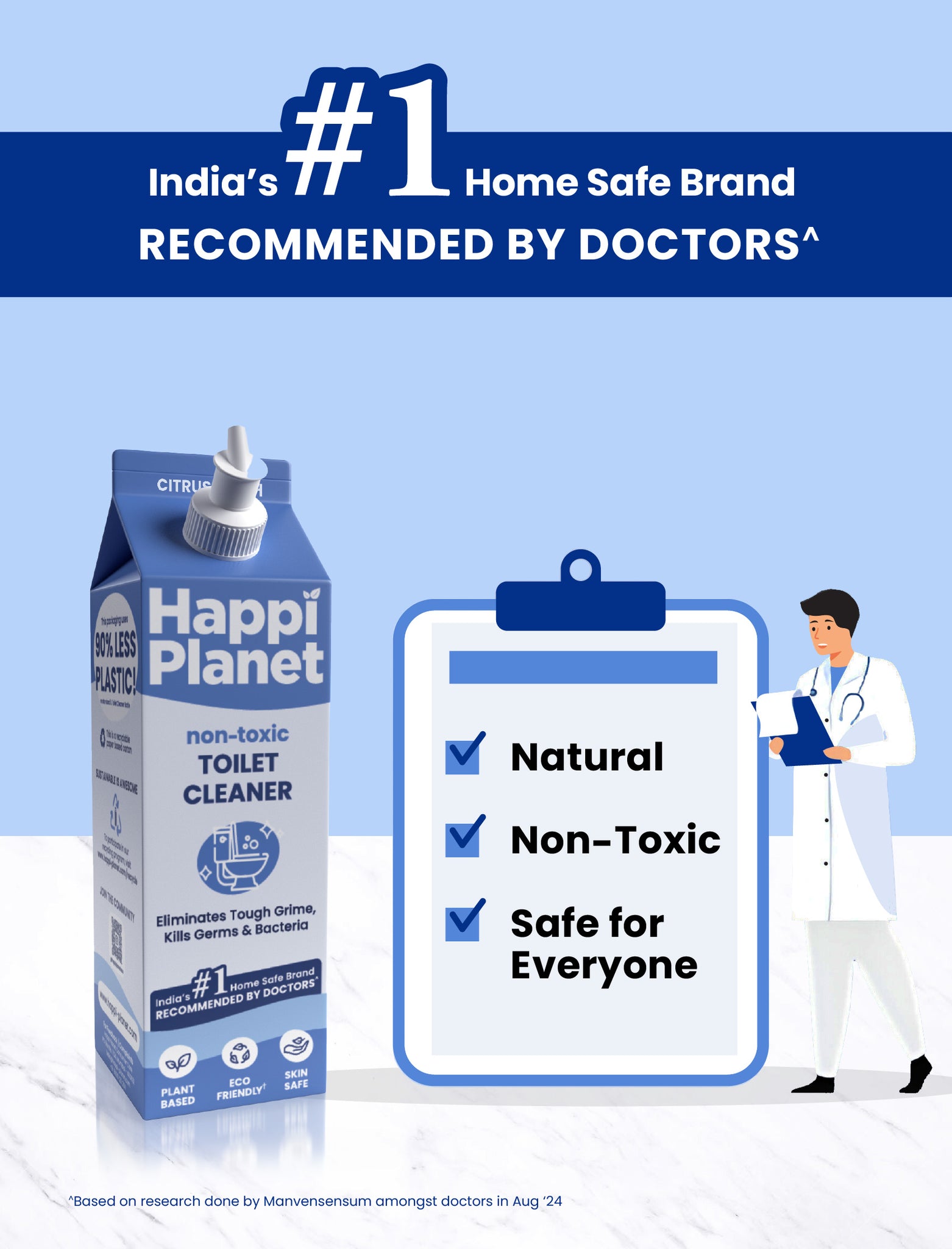 Tap Cleaner & Organic Toilet Cleaner Combo