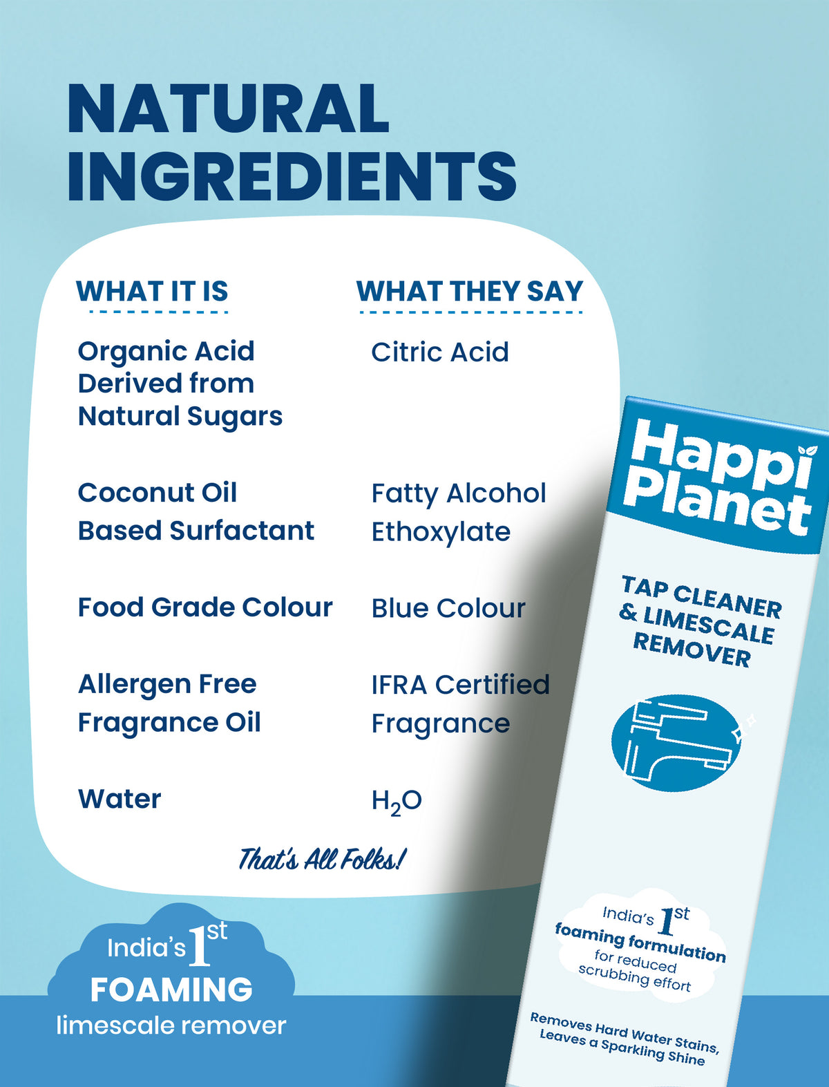 Tap Cleaner & Organic Toilet Cleaner Combo