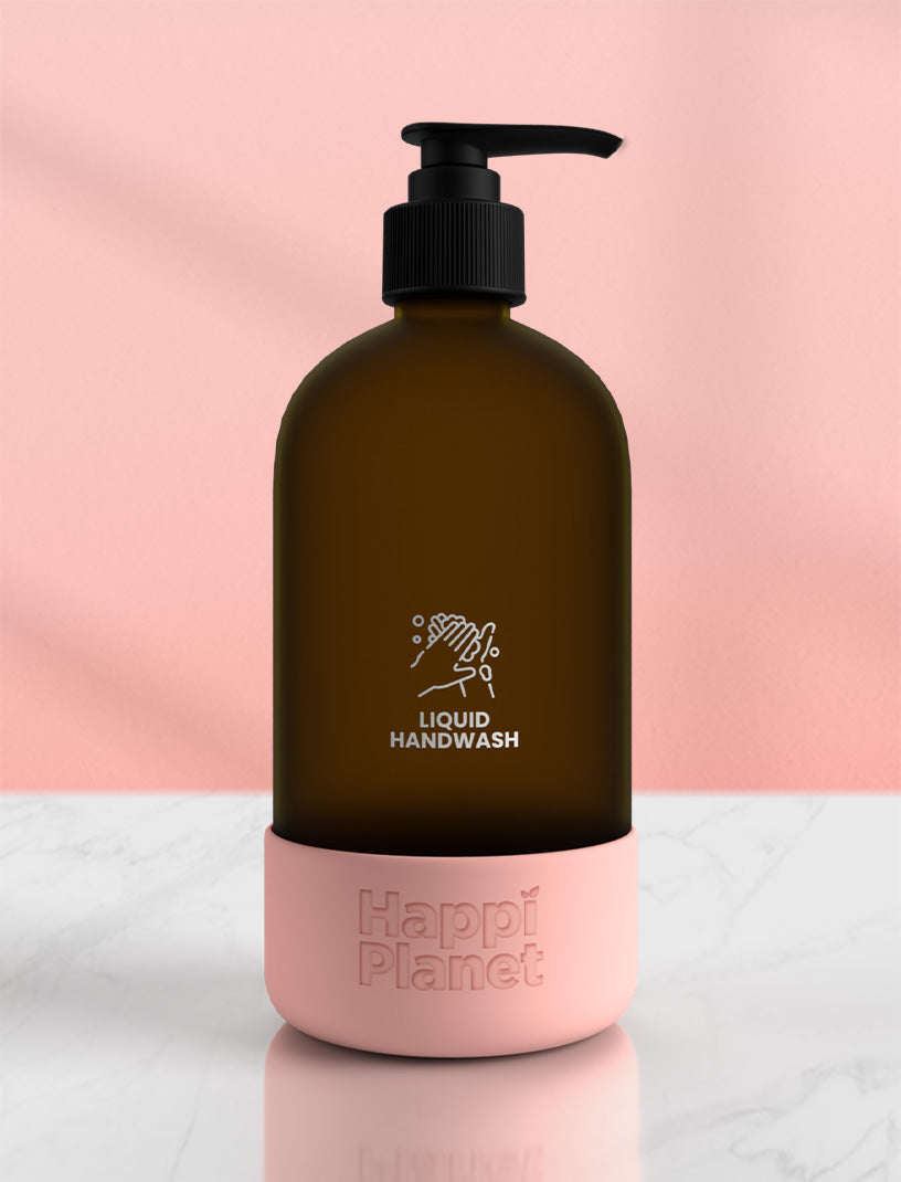 Natural Liquid Handwash Bottle | Glass Dispenser